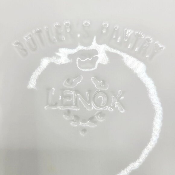 Lenox Butler's Pantry 11-3/8" Dinner Plate Cream with Ribbed & Beaded Rim Mint - Picture 9 of 9